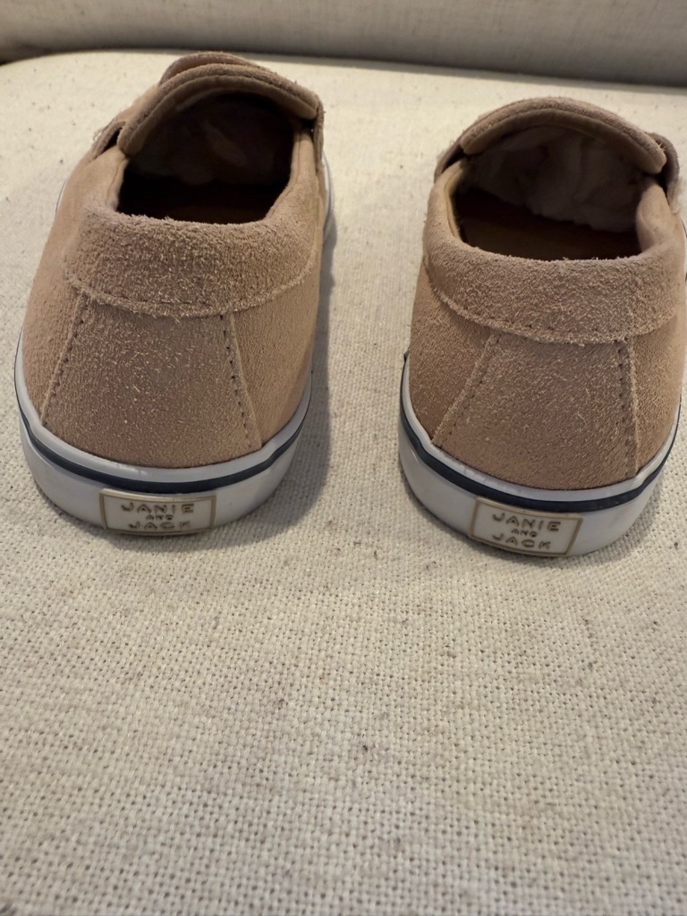 Janie and Jack Suede Penny Loafers boys Size 11 - Picture 4 of 5